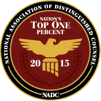 Attorney Jeff Robinette Selected for NADC Nation&#8217;s Top One Percent