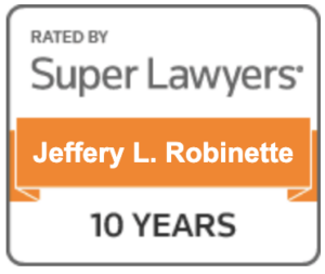 Jeffrey Robinette - Super Lawyers badge