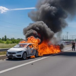 Electric Vehicle Fire 